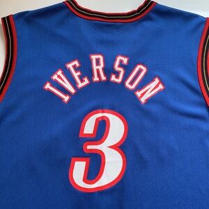 Vintage Allen Iverson Champion Sixers Basketball Jersey
